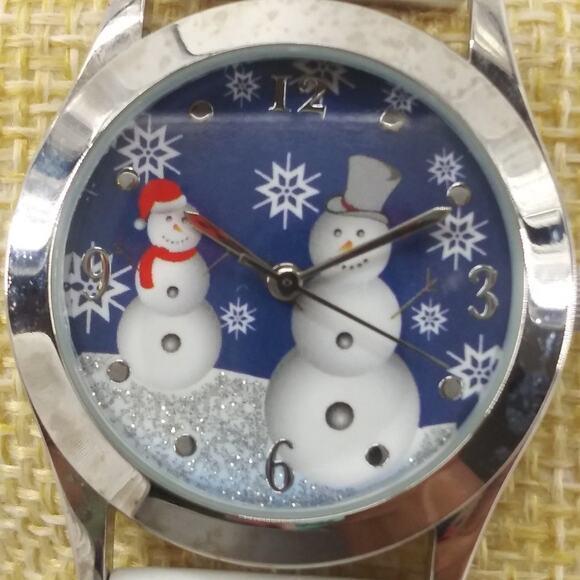 Unisex Ugly Christmas Wristwatch Snowman Snowflake - Picture 10 of 12